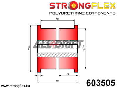 603505 Univerzálny silentblok 60mm