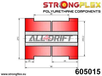 605015 Univerzálny silentblok 60mm