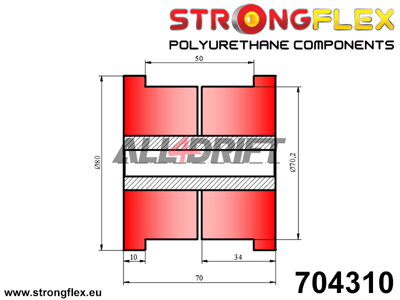 704310 Univerzálny silentblok 70mm