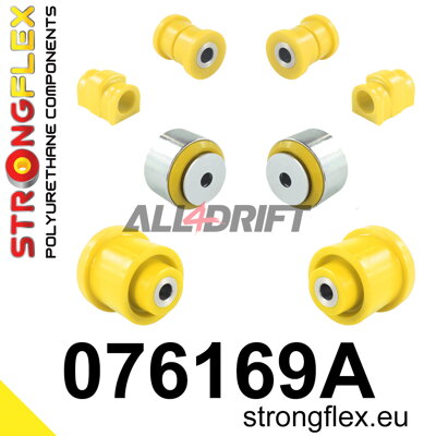 076169A Sada silentblokov prednej nápravy a zadnej nápravnice SPORT Ford Fiesta / Puma