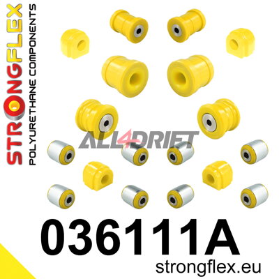036111A Kompletná sada polyuretánových silentblokov náprav SPORT BMW / Mini