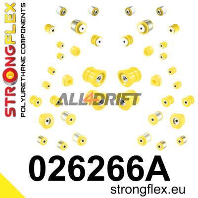 026266A Kompletná sada polyuretánových silentblokov náprav SPORT Audi A6 / A7