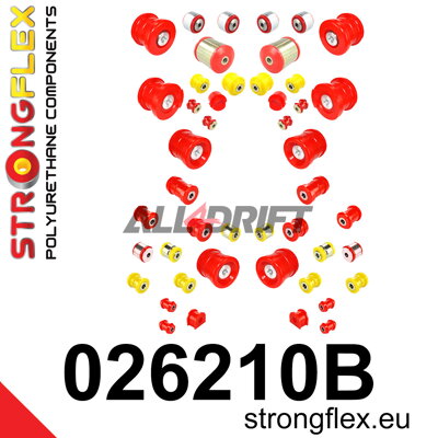 026210B Kompletná sada silentblokov podvozka - Audi C6 (04-11) Quattro & Allroad