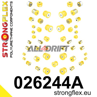 026244A Kompletná sada polyuretánových silentblokov zavesenia SPORT Audi A8 / S8