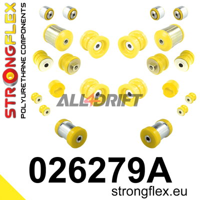 026279A Kompletná sada silentblokov náprav SPORT Audi