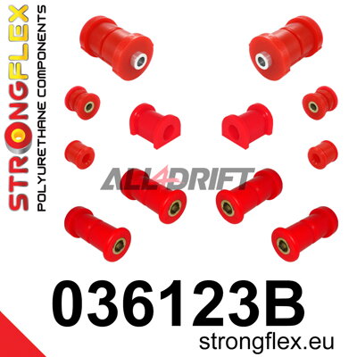 036123B Sada silentblokov zadnej nápravy BMW E30