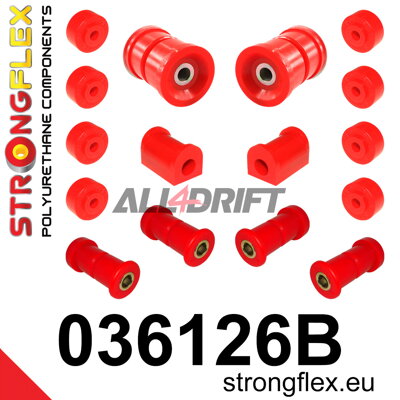 036126B Sada silentblokov zadnej nápravy BMW E3 / E9 / E12 / E24