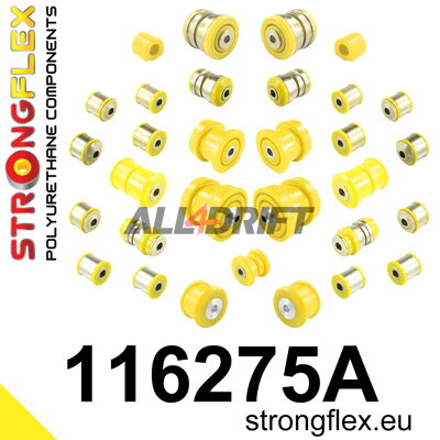 116275A Kompletná sada polyuretánových silentblokov zavesenia SPORT - Mercedes W212 RWD