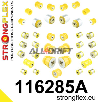 116285A Kompletná sada polyuretánových silentblokov zavesenia RWD SPORT - Mercedes W211 RWD