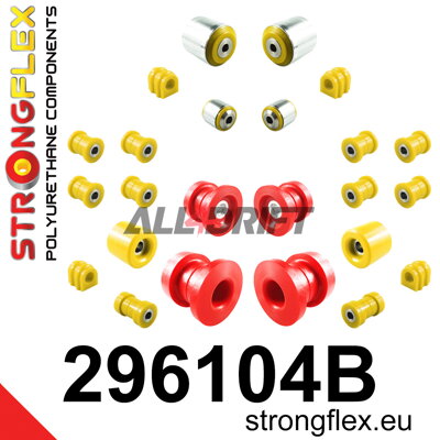 296104B Kompletná sada silentblokov náprav - Chevrolet Camaro V (09-15)