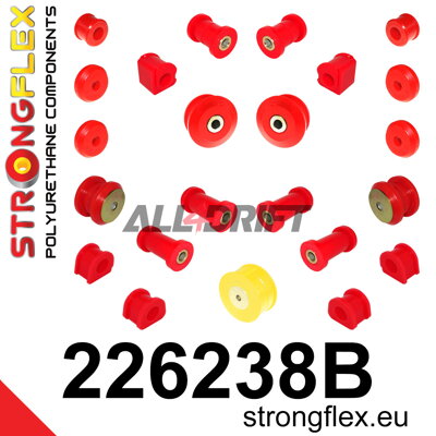 226238B Kompletná sada silentblokov zavesenia - Volkswagen 19E / 1G Country / Syncro / Rallye / 4x4