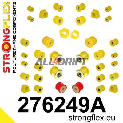 276249A Kompletná sada polyuretánových silentblokov náprav SPORT - Saab 9-2X (04-06)