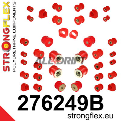 276249B Kompletná sada polyuretánových silentblokov náprav - Saab 9-2X (04-06)