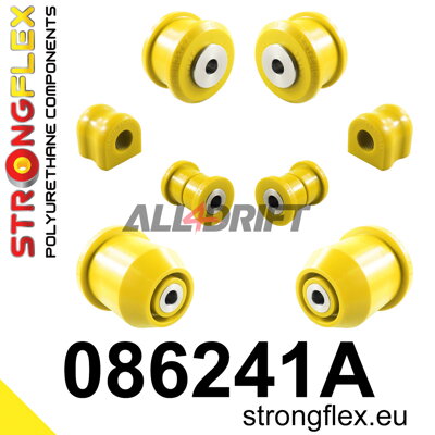 086241A Sada silentblokov prednej nápravy a zadnej nápravnice SPORT - Honda IX (12-17) FK / FG / FA / FD