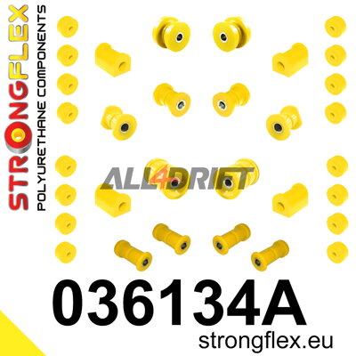 036134A Kompletná sada polyuretánových silentblokov náprav SPORT BMW E3 / E9 / E12 / E24