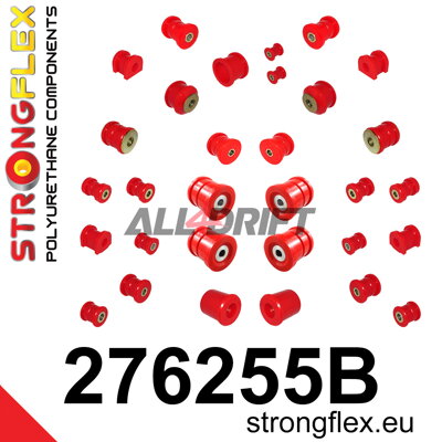 276255B Kompletná sada polyuretánových silentblokov náprav - Subaru III (09-13) SH