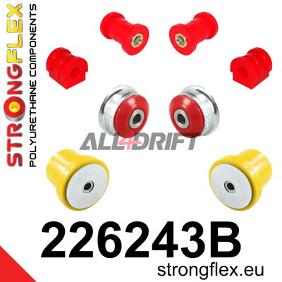 226243B Sada silentblokov predného zavesenia a zadnej nápravnice - Seat Mii (11-21)