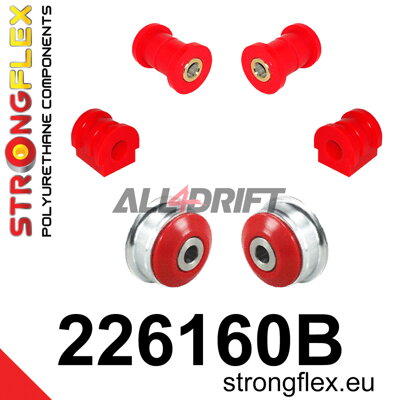 226160B Sada silentblokov prednej nápravy Audi / Seat / Škoda / VW