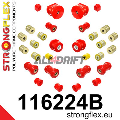 116224B Kompletná sada silentblokov zavesenia Mercedes