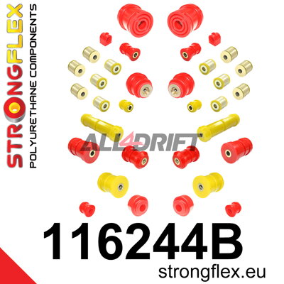 116244B Kompletná sada silentblokov zavesenia - Mercedes W210 4MATIC