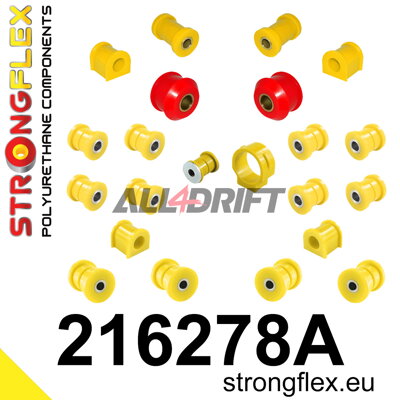 216278A Kompletná sada silentblokov náprav SPORT - Toyota AT200 ST202 ST204 FWD
