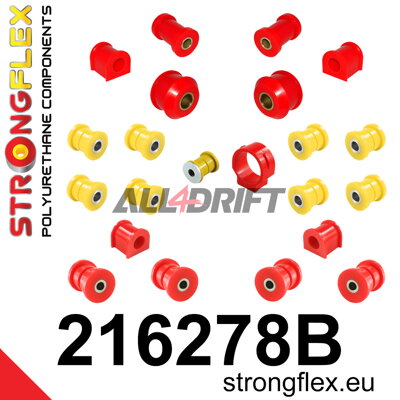 216278B Kompletná sada silentblokov náprav - Toyota AT200 ST202 ST204 FWD