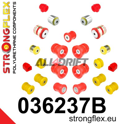 036237B Kompletná sada silentblokov náprav BMW E38