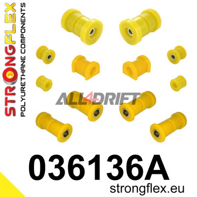 036136A Sada silentblokov zadnej nápravy SPORT BMW E36 Compact / Z3