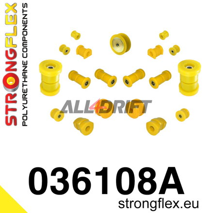 036108A Kompletná sada silentblokov náprav SPORT BMW E36 Compact