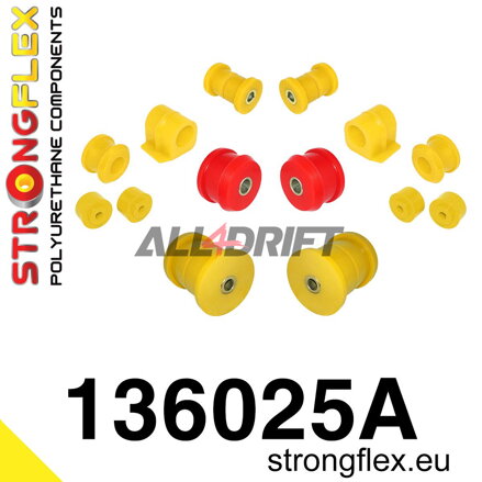 136025A Kompletná sada silentblokov zavesenia SPORT - Opel / Vauxhall F (91-98)