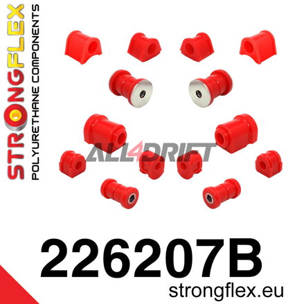 226207B Sada silentblokov predného zavesenia a zadnej nápravnice - Volkswagen I (74-93) 17