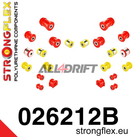 026212B Sada silentblokov zadného zavesenia - Audi C6 (04-11) Quattro & Allroad