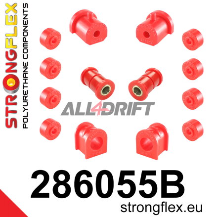 286055B Sada silentblokov prednej nápravy - Nissan II (92-02) K11