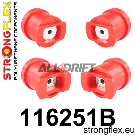 116251B Sada silentblokov predného pomocného rámu - Mercedes W140 (91-98)