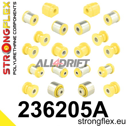 236205A Sada silentblokov zadnej nápravy SPORT Volvo S60 / S80 / V70