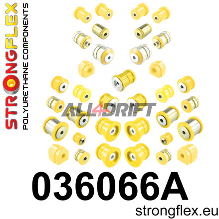 036066A Kompletná sada polyuretánových silentblokov náprav SPORT - BMW F10 (10-17) Sedan xDrive