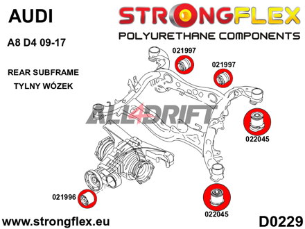021997B Zadný silentblok zadného diferenciálu Audi