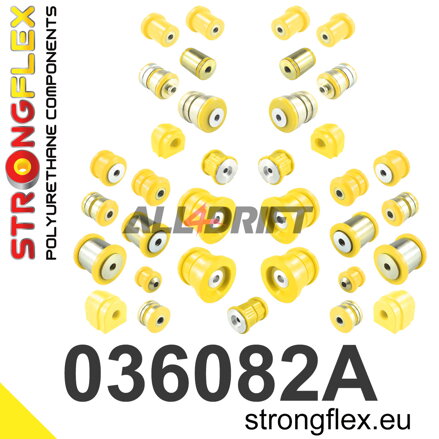 036082A Kompletná sada polyuretánových silentblokov náprav SPORT - BMW F01 / F02 XDRIVE