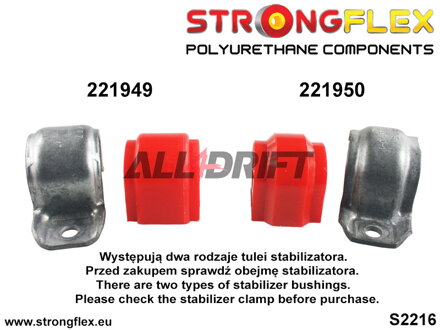 226228A Kompletná sada silentblokov náprav SPORT Audi / Seat / Škoda / VW / Cupra