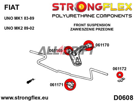 061169B Predný silentblok predného ramena Fiat / Lancia