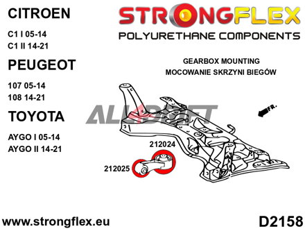 212024B Uloženie prevodovky
