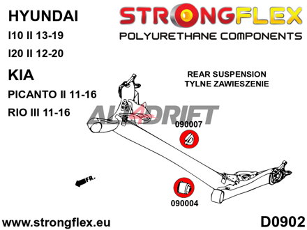 090004A Silentblok zadnej nápravy SPORT Hyundai / Kia