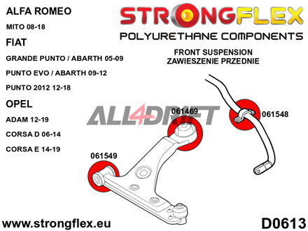 061469B Zadný silentblok predného ramena