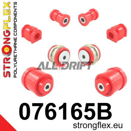 076165B Sada silentblokov prednej nápravy a zadnej nápravnice Ford / Mazda