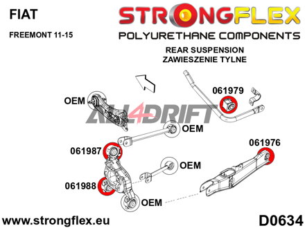061988A Spodný silentblok zadného náboja 53mm SPORT - Fiat Freemont (11-15)