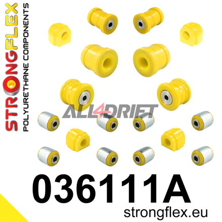 036111A Kompletná sada polyuretánových silentblokov náprav SPORT BMW / Mini