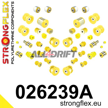 026239A Kompletná sada silentblokov podvozka SPORT - Audi C5 (97-04) Quattro & Allroad