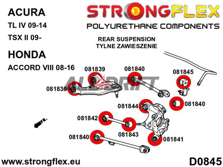 081839A Silentblok zadného horného ramena SPORT - Honda VIII (08-16)