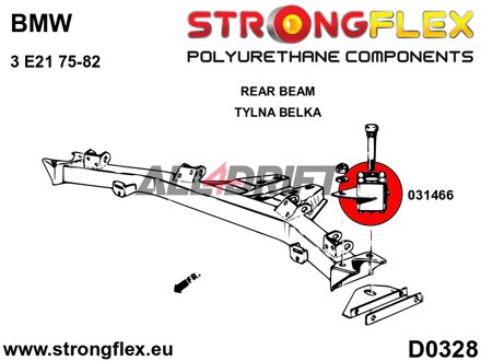 036098A Kompletná sada polyuretánových silentblokov náprav SPORT - BMW I (75-82) E21