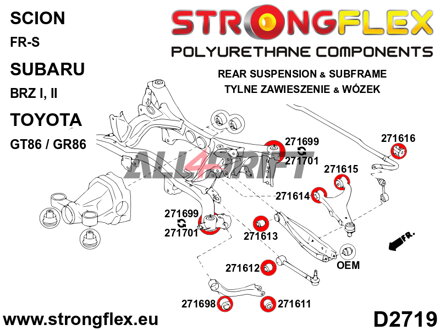 271614A Predný silentblok zadného horného ramena SPORT - Subaru III (09-13) SH